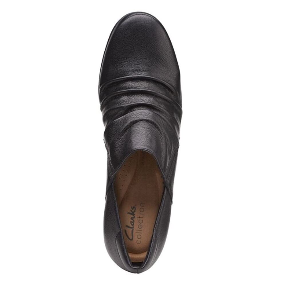 Clarks Emily Cove Women's Pump Black Leather Size 9 - Picture 7 of 9